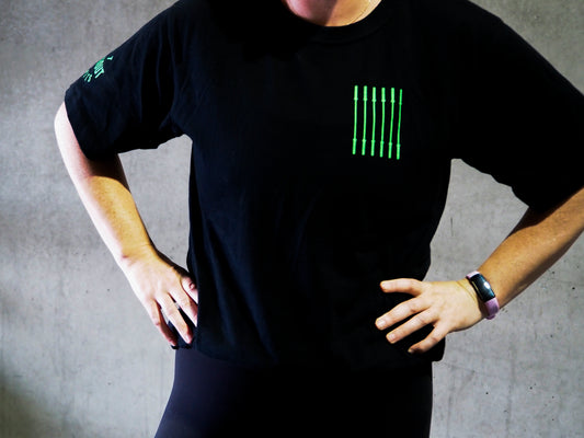 Lime Green Barbell regular tee