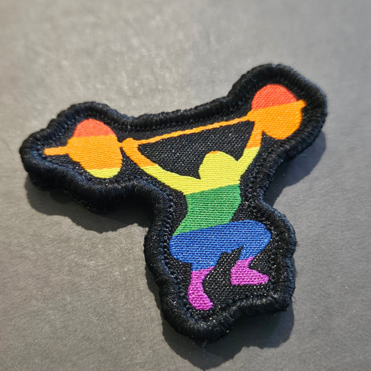 Rainbow Lifter woven patch
