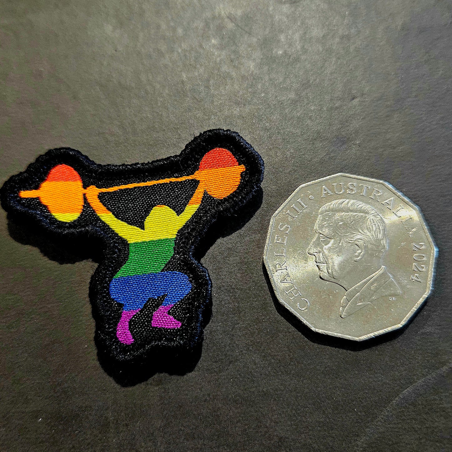 Rainbow Lifter woven patch