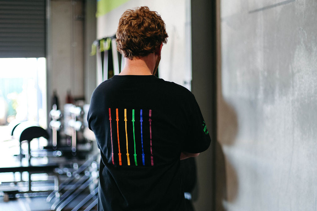 Rainbow Barbell regular tee