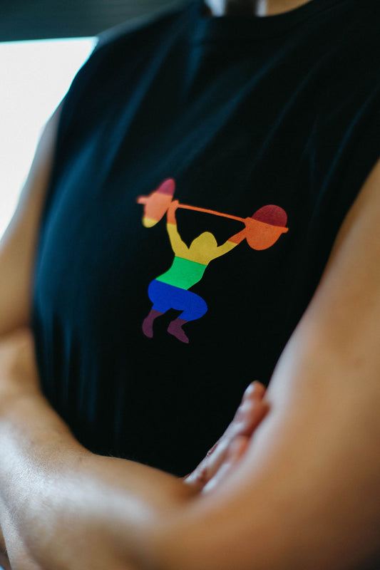 Rainbow Lifter muscle tee