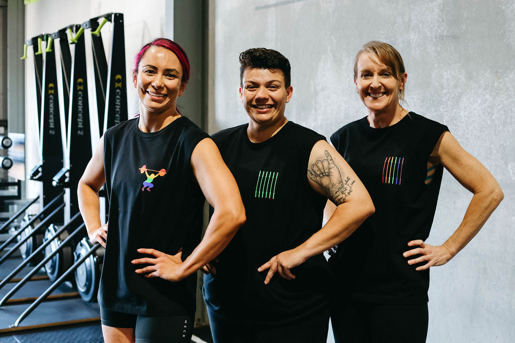 Rainbow Lifter muscle tee