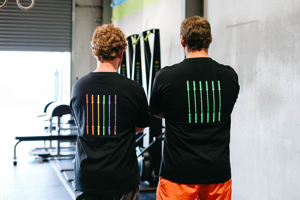 Rainbow Barbell regular tee