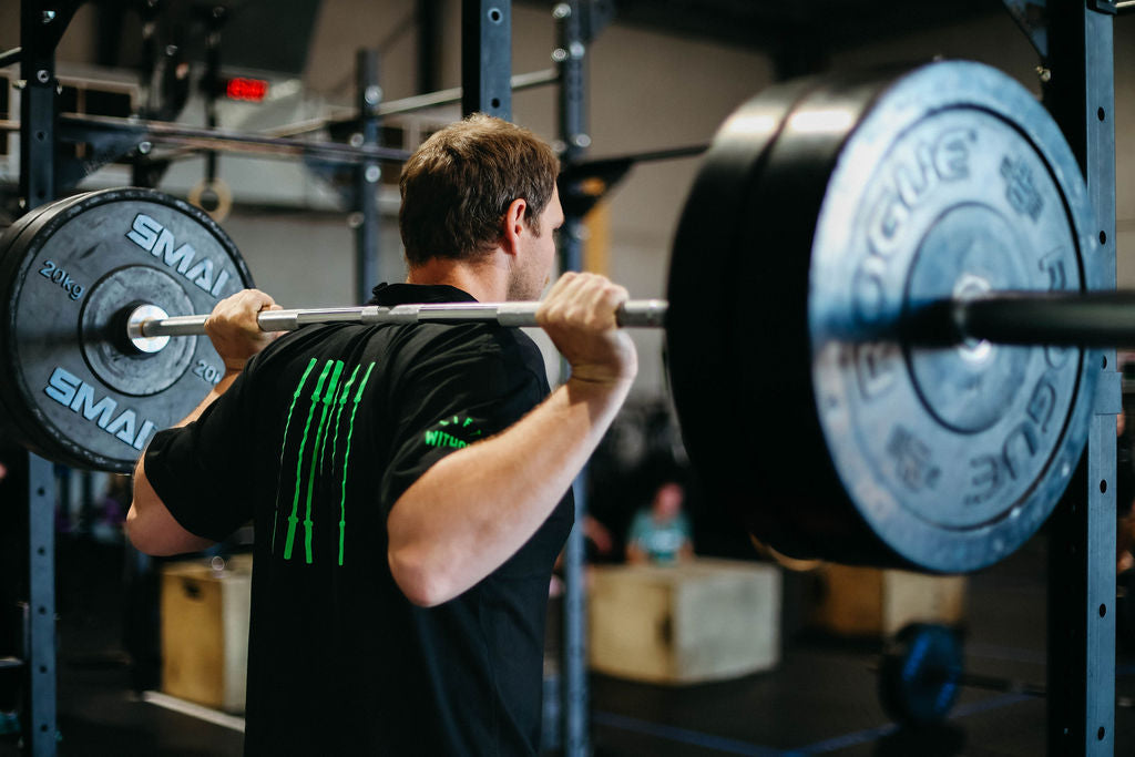 Lime Green Barbell regular tee