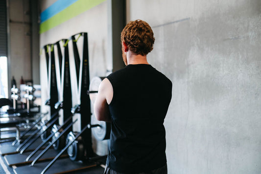 Lime Green Barbell muscle tee