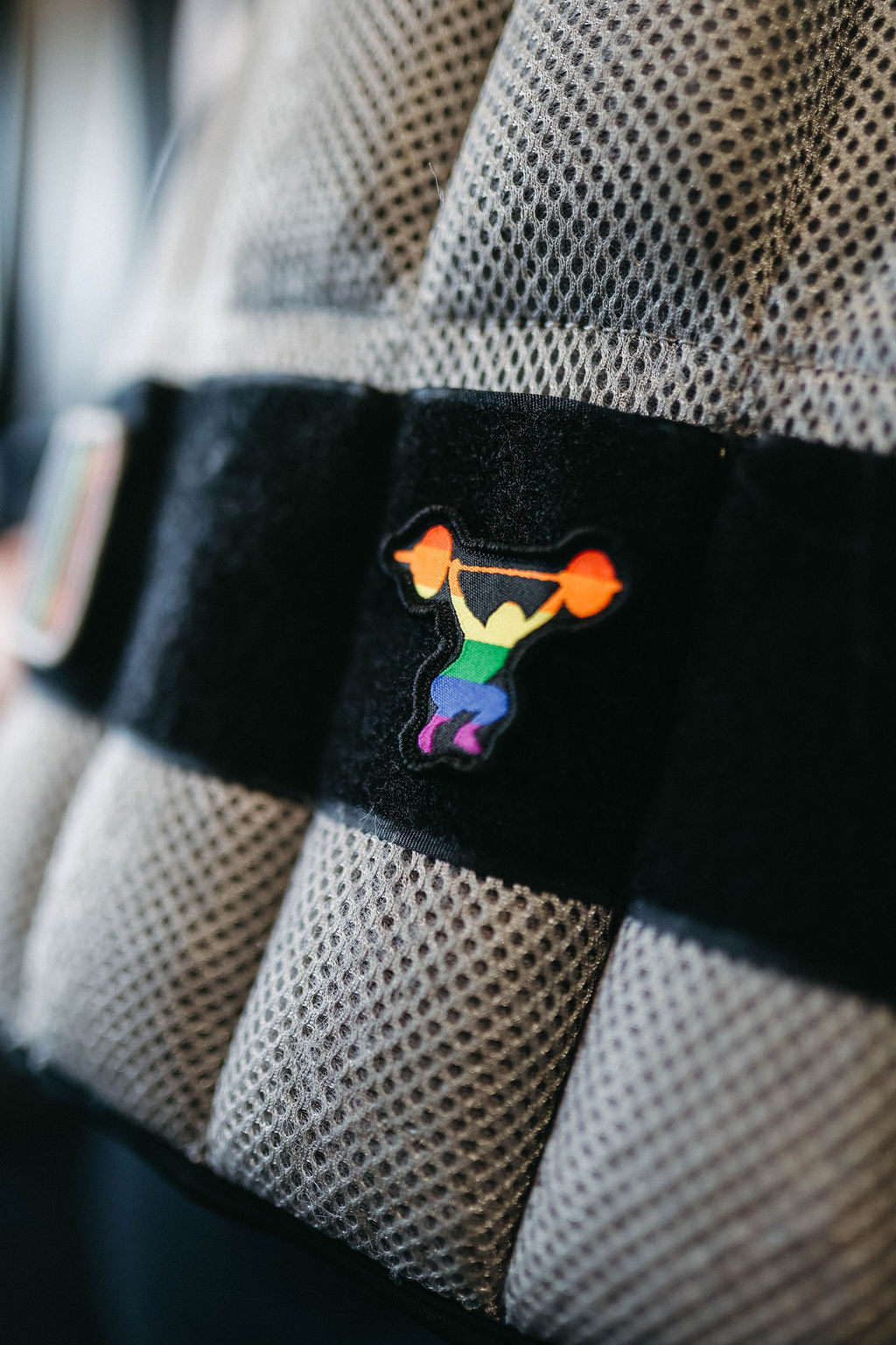 Rainbow Lifter woven patch