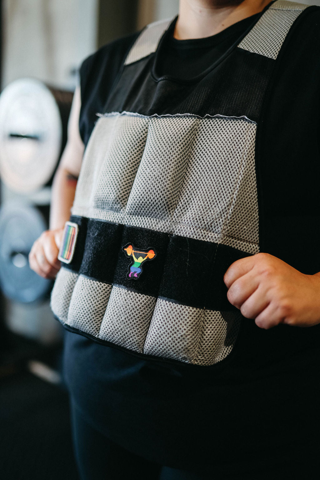 Rainbow Lifter woven patch